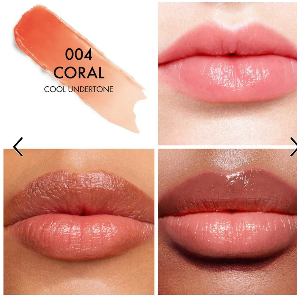 Dior Addict Lip Glow Color Reviver Balm Coral 0.11 Full Size NWOB